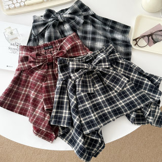 女童半身裙2025秋冬新款中大童不规则时髦休闲叠穿短裙子女孩洋气