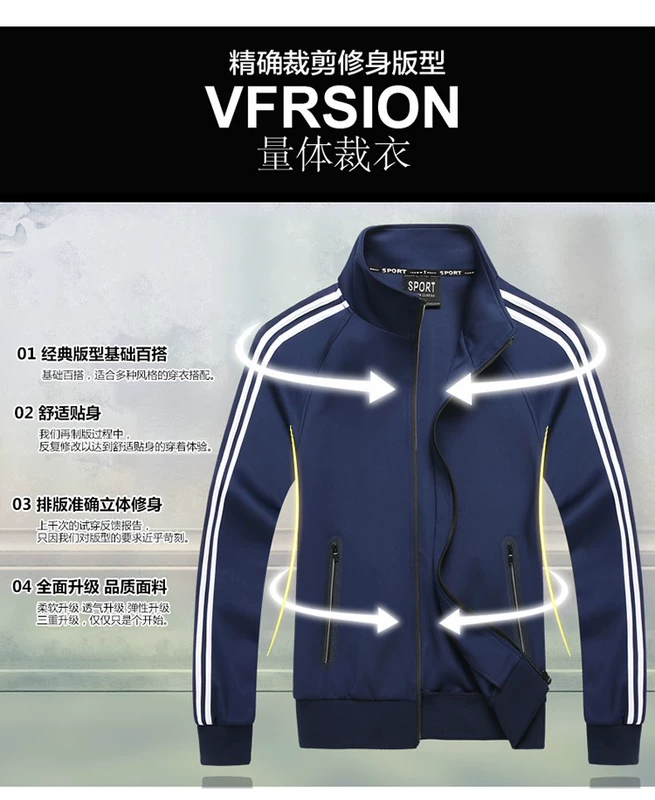 Mới đồng phục học sinh trung học cơ sở tùy chỉnh học sinh trung học quần áo in logo công việc quần áo thêu đội thể thao phù hợp - Thể thao sau