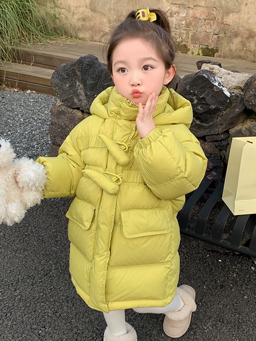 Girl's down clothes Winter 2023 new children's winter clothing Thickened Women Bao in a long style Fancy Girl Jacket-Taobao