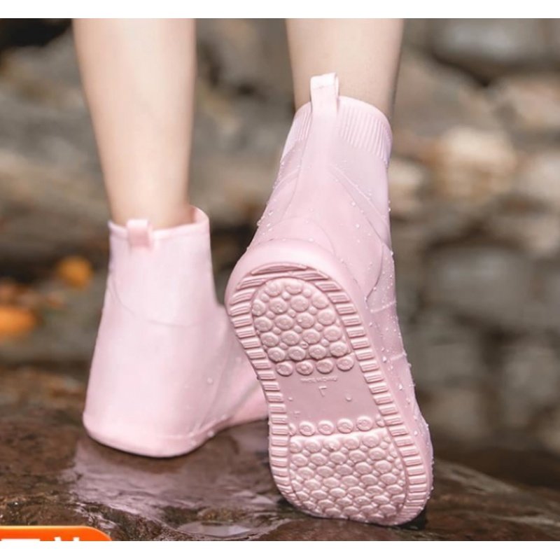 Japanese GP rain boots waterproof cover wear-resistant non-slip thickened rain boot cover water shoes men and women fashion children's rain boot cover