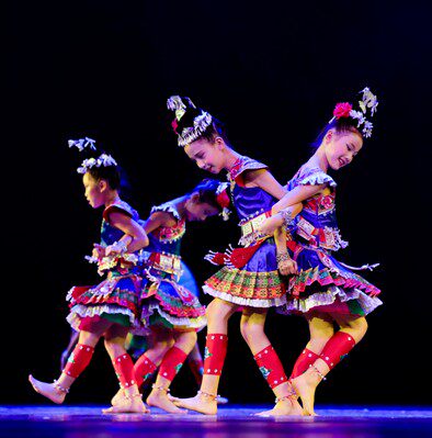 The 10th Xiaohua Stephen Dance Show Costume for Children Hmong Minority Dance Show