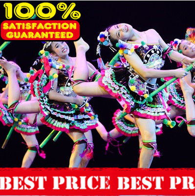 The 10th Xiaohe Style Bamboo Horse Tuk Tuk Driving Performance Costumes Minority Dance Performance Costumes Yao Nationality Performance Costumes