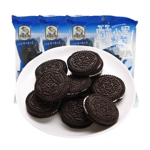 【返场必爆】拍4件夹心小黑饼干72包