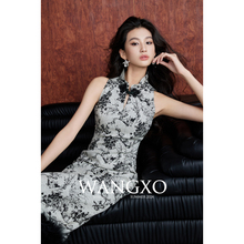 WANGXO Customized Hanmei Jacquard Fabric 3D Relief Texture New Chinese Style Qipao Dress