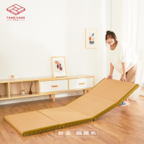 Foldable tatami mat coconut palm Japanese custom mattress stitching crawling mat bay window mat laying sleeping mat floor mat