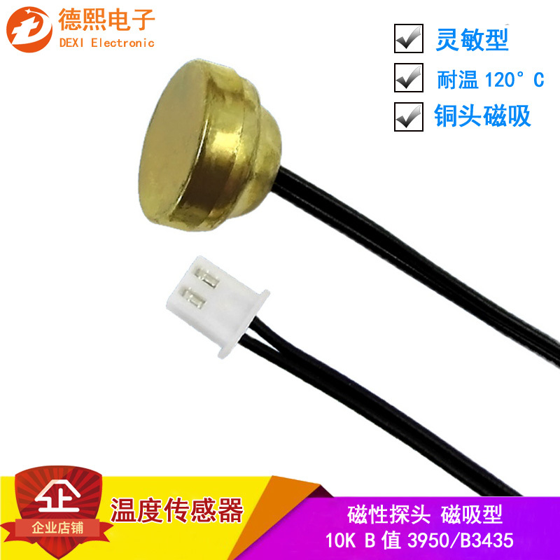 Magnetic Probe Temperature Sensor Boiler Heating Temperature Control Ntc100/50/10K Thermistor 3950/3435