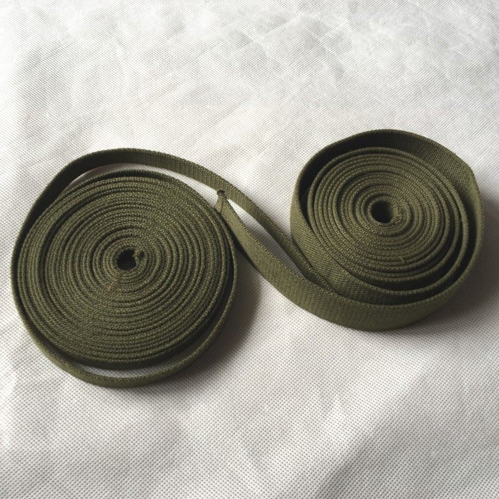 Shoulder bag rope Shoulder Bag with outdoor strapping with tightening up Canvas Army Green Packing Rope