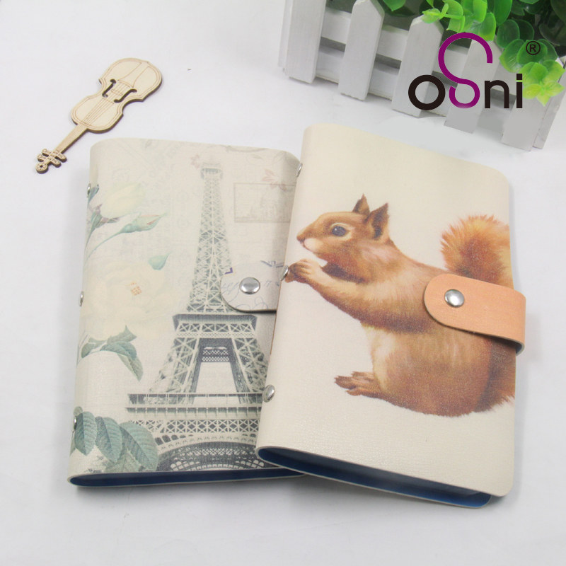 Ossny's new large capacity Business Card Package Multi-card Korean version Name Clips Long version Card Package