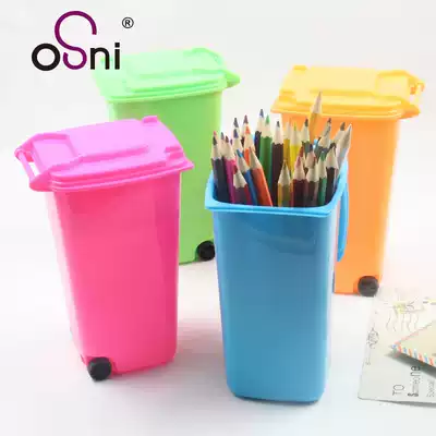 New fashion creative multifunctional desktop plastic storage bucket Mini trash can sundries pen holder Home Office