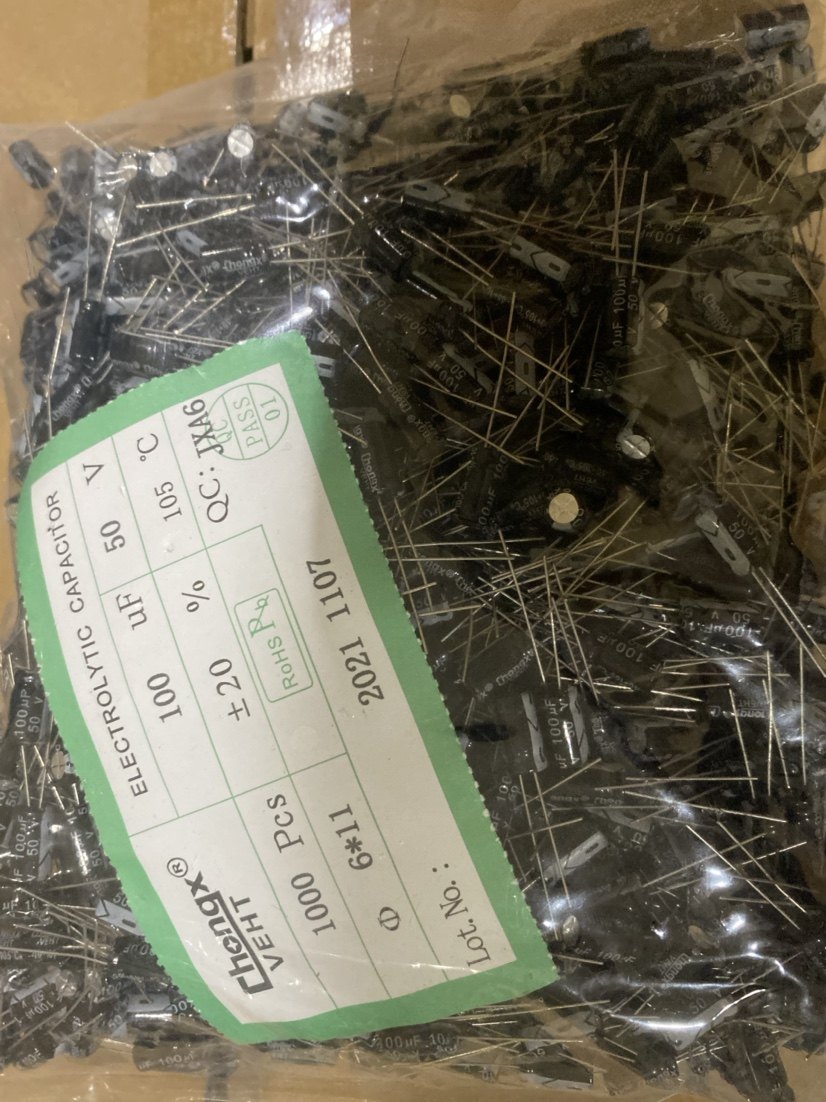 50V100UF 50V100UF volume 6x11 Packaging 1000 only RMB50