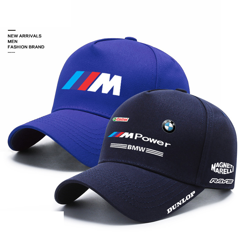Car Hat for Men Bmw m Power High-Performance Culture Enthusiasts Car Club Baseball Cap Duckbill Cap