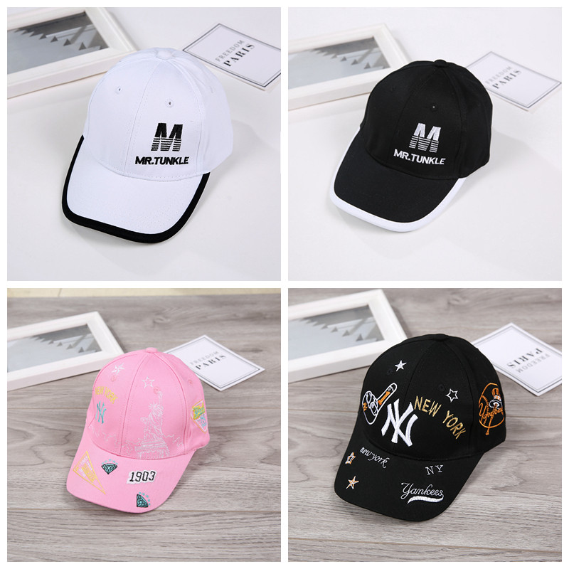 Children's cap spring and autumn thin style boy's baby baseball cap girl's sun shade cap tide middle school children's cap summer
