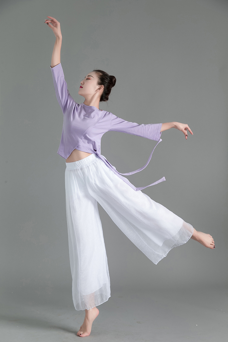 Quần áo khiêu vũ hiện đại Quần áo nhảy lỏng hiện đại Quần tập nhảy hiện đại Quần jazz đào tạo Quần áo cổ điển quốc gia - Khiêu vũ / Thể dục nhịp điệu / Thể dục dụng cụ giày tập múa