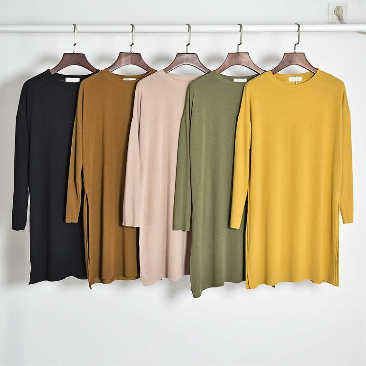 Large size split modern dance training clothes for men and women in autumn and winter new medium and long version of national dance clothes performance clothes