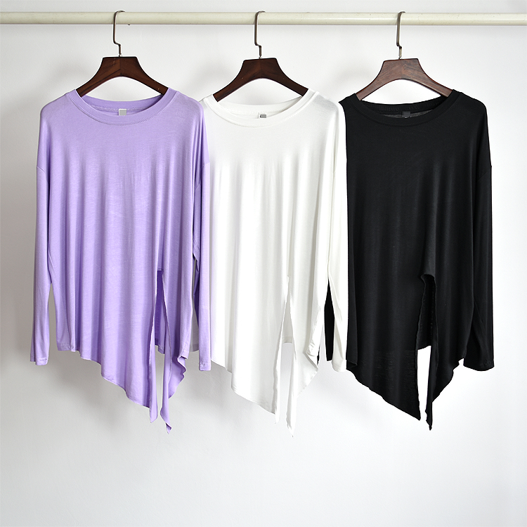 Dance clothes female loose adult modern dance practice clothes irregular knotted jazz classical dance practice clothes yoga clothes