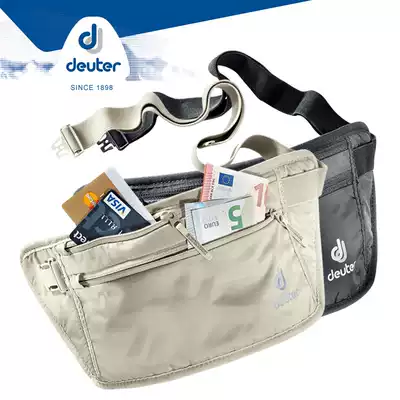 Dot Deuter portable document bag Ultra-thin invisible travel travel passport anti-theft personal wallet Fanny pack