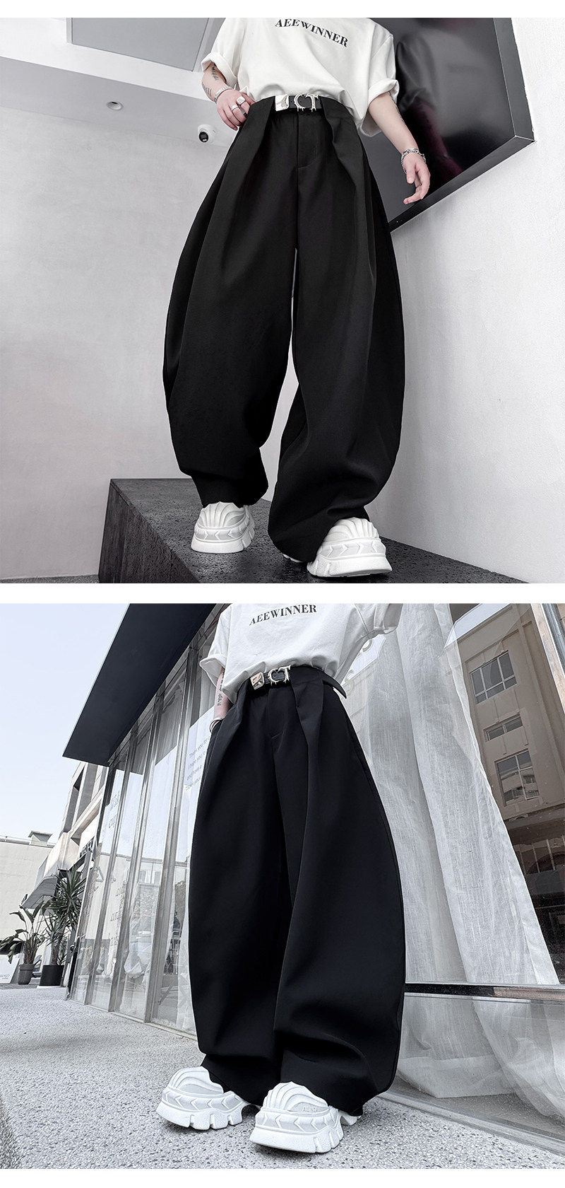 Брендовые штаны подходит для мужчин и женщин, свободный крой, популярно в интернете 