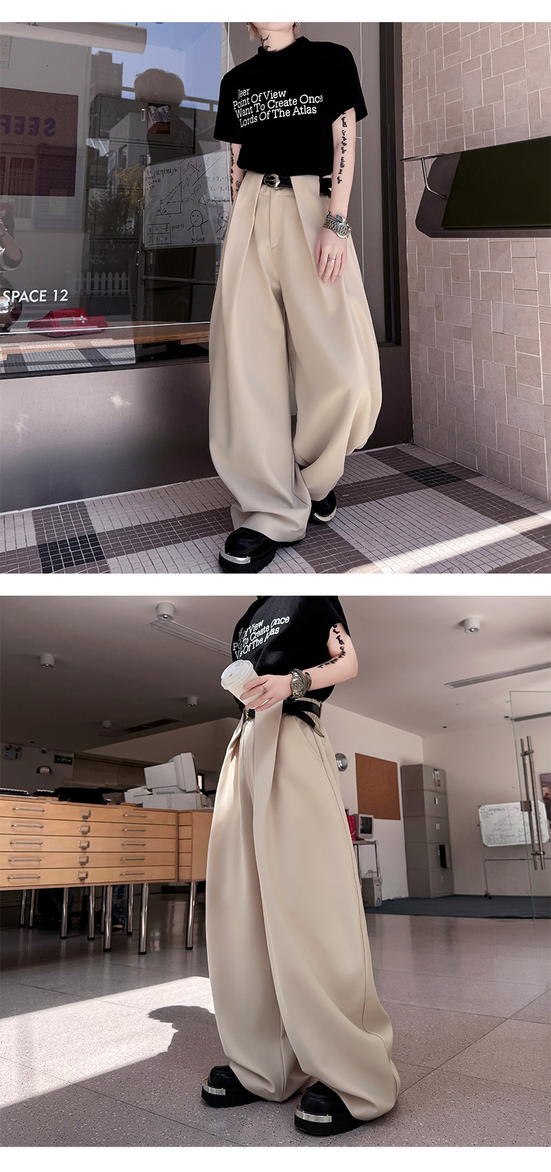 Брендовые штаны подходит для мужчин и женщин, свободный крой, популярно в интернете 