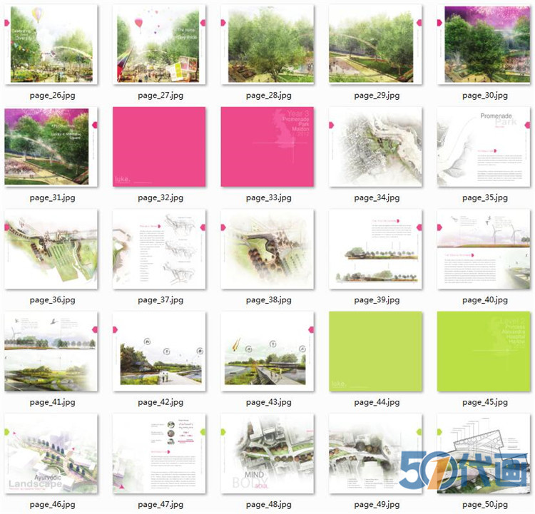 T229国外园林景观作品集排版境外建筑方案设计文本总平图...-3