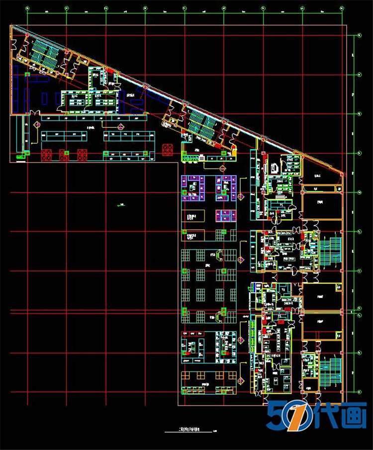 T225农贸市场CAD施工图纸菜市场建筑设计方案文本平面图设...-10