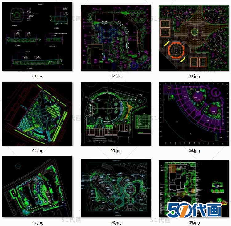 T2192居住区建筑景观规划设计方案住宅小区CAD总平面图SU模...-20