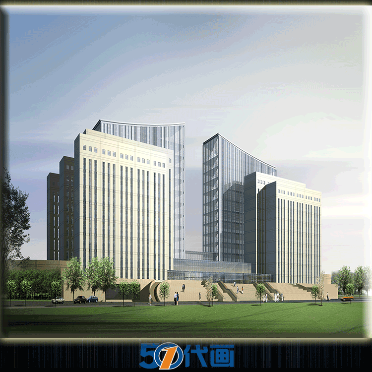 T2138小中大学学校校园建筑规划景观方案设计CAD效果图素材...-9