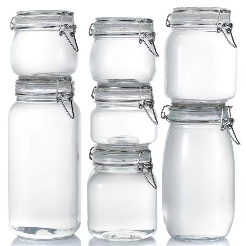 Seal Tank Glass Food Bottle Honey Lemon Thyme Bubble Wine Pickle Jar home Contained Storage Jar-Taobao