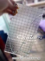 Clip wire three-dimensional embossed art glass safety explosion-proof screen partition Bathroom furniture doors and windows-manufacturers custom