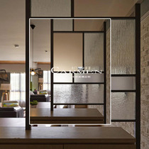 Bark pattern three-dimensional embossed glass art glass-aisle screen partition bathroom kitchen doors and windows custom