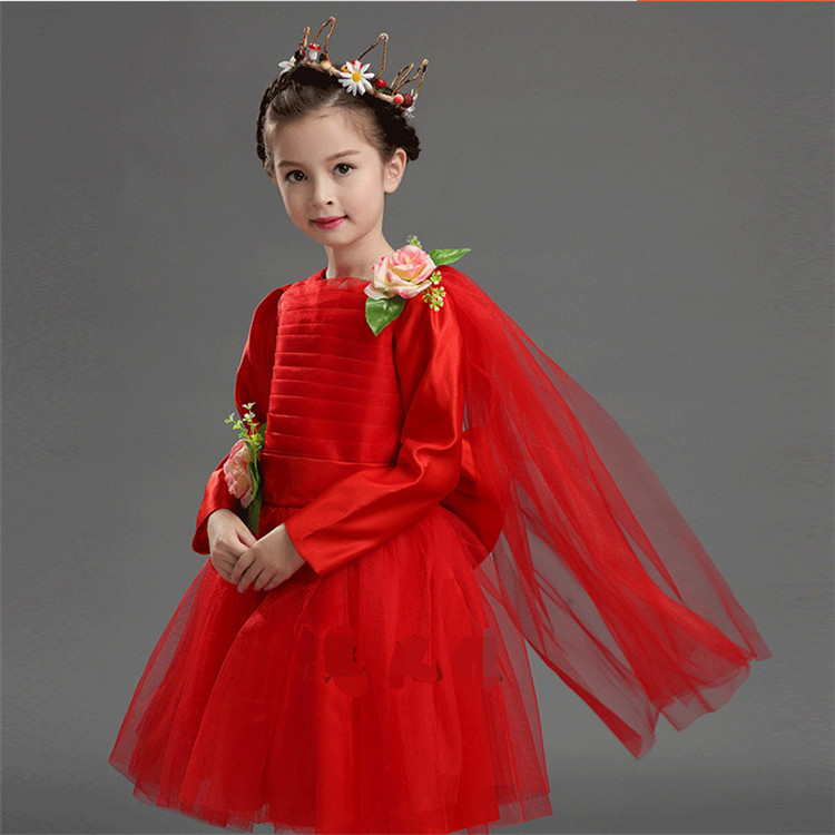 Quần áo trẻ em biểu diễn mùa thu và mùa đông mẫu giáo hợp xướng quần áo tiểu học đọc kinh cậu bé nhảy múa công chúa váy váy trẻ em hàn quốc