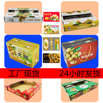 6 Boxes Thai Dragon Eye Pallet Carton Display Yard Code 4 Hand Fresh Gui Round Packing Gift box Plastic Case Boxed Boxes