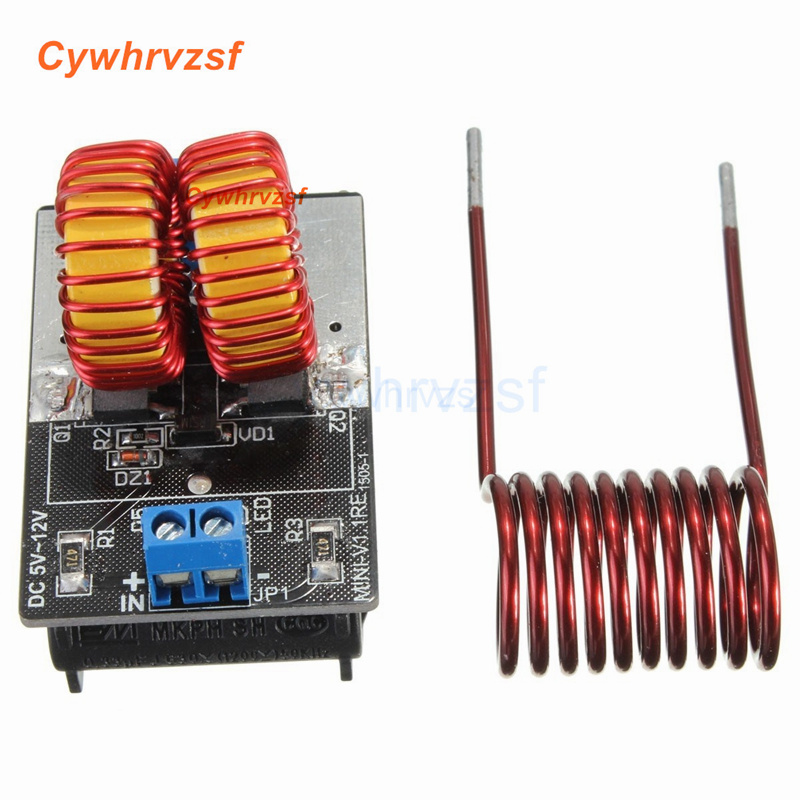 DC5-12V mini version ZVS without tap finished product induction heating Tesla Jacob Skyladder Drive