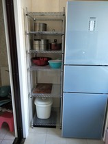 35-wide kitchen crevice 30cm floor-to-ceiling metal storage pot rack refrigerator gap shelf multi-layer