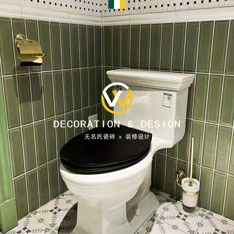 Anonymous 75x300 olive green beveled small white brick net red powder room bathroom wall tile long brick