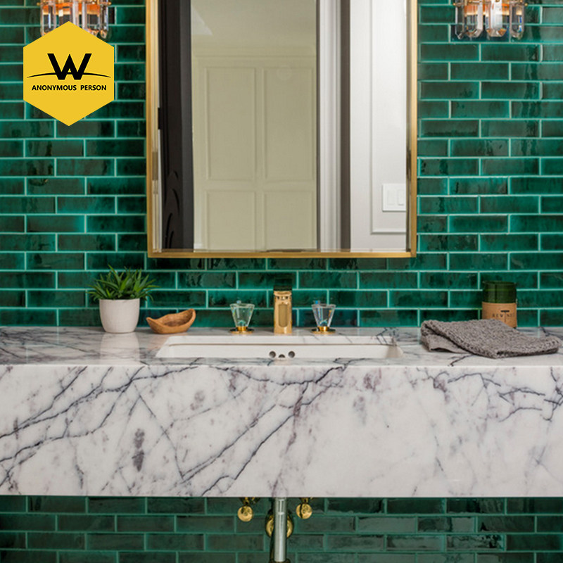 Anonymous Retro Kiln Transformation Handmade Brick 60*200 Green Ice Crack Tile Net Red Bathroom Kitchen Wall Brick