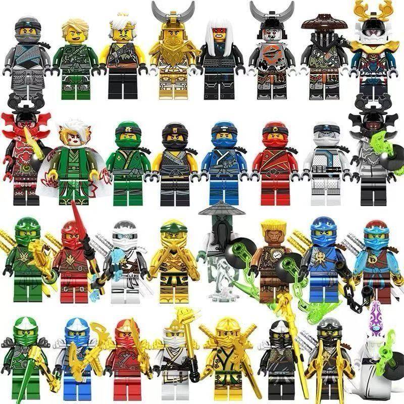 New Ninjago Minifigure Motorcycle Blind Box Assembly Puzzle Building Blocks Children's Cheap Toys Boys' Gifts