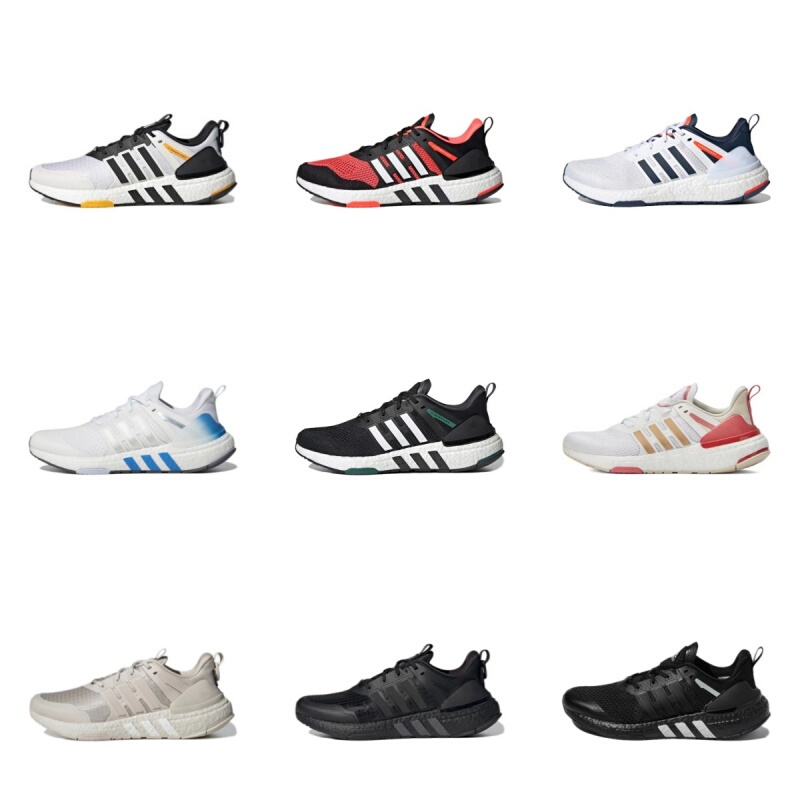 Spring and Summer Eqt Mesh Breathable Men's and Women's Shoes Boost Popcorn Shock-Absorbing Running Shoes Couple's Lightweight Soft-Soled Sports Shoes