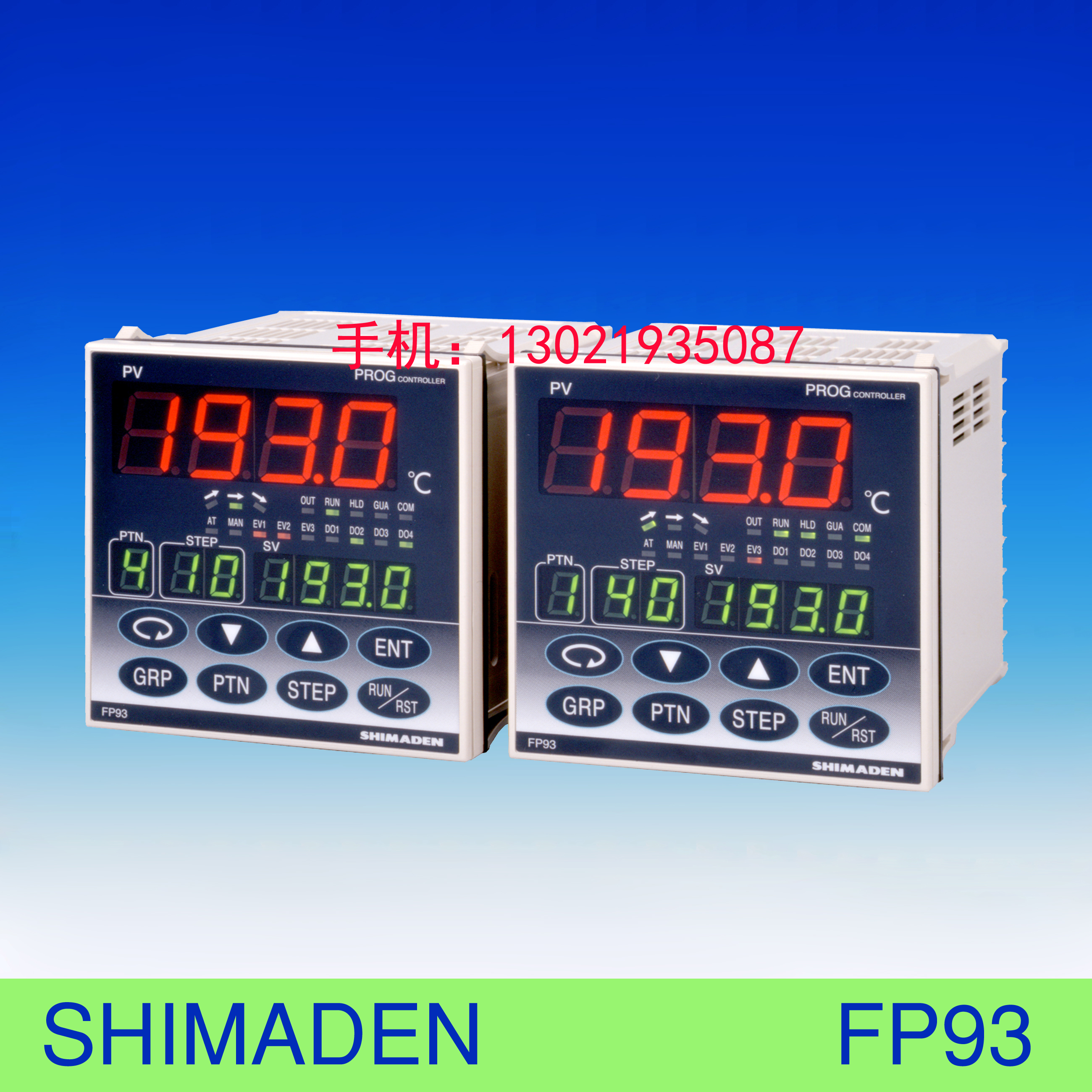 Japan Island Electric SHIMADEN Program temperature-controlled meter FP93-8I8P8V8Y4I4V-90-0070