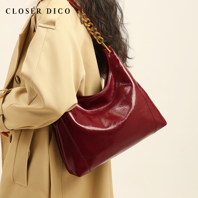 High-End Tote Bag, Large-Capacity Women's Bag, 2026 New Style Shoulder Bag, Underarm Bag, Red Wedding Bag, Bridal Bag