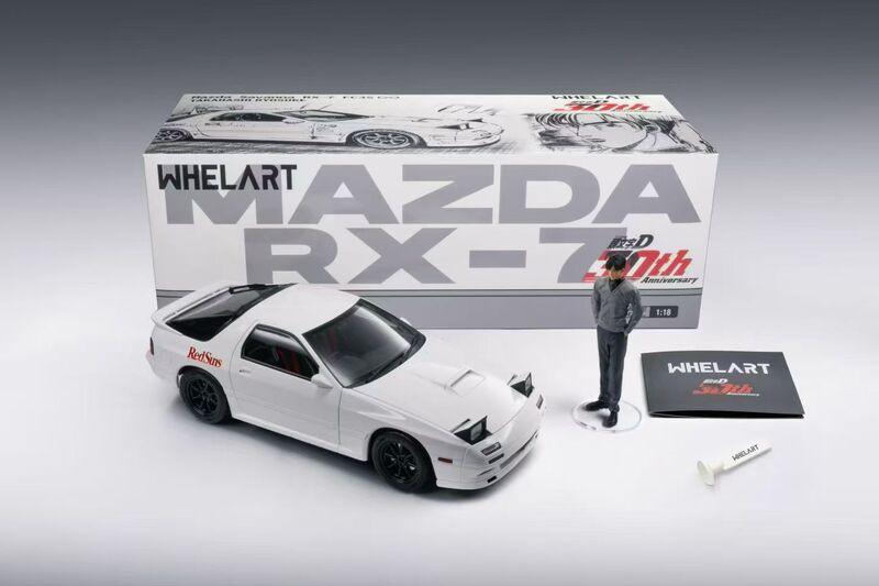 Wheelart 1:18 Mazda Rx7 Fc Initial D Takahashi Ryoji Alloy Car Model