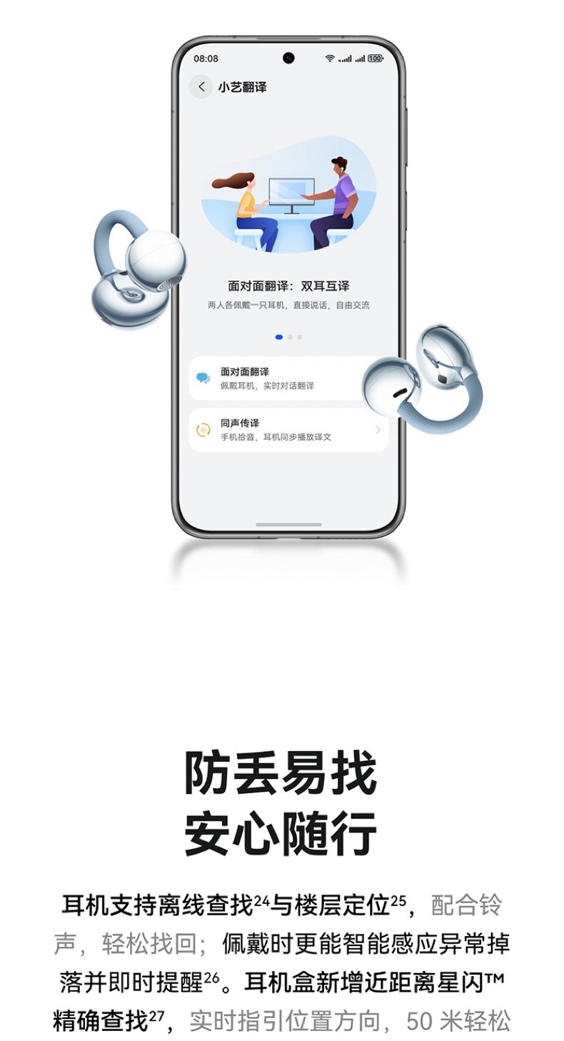 Наушники Huawei FreeClip 2 Rose Gold