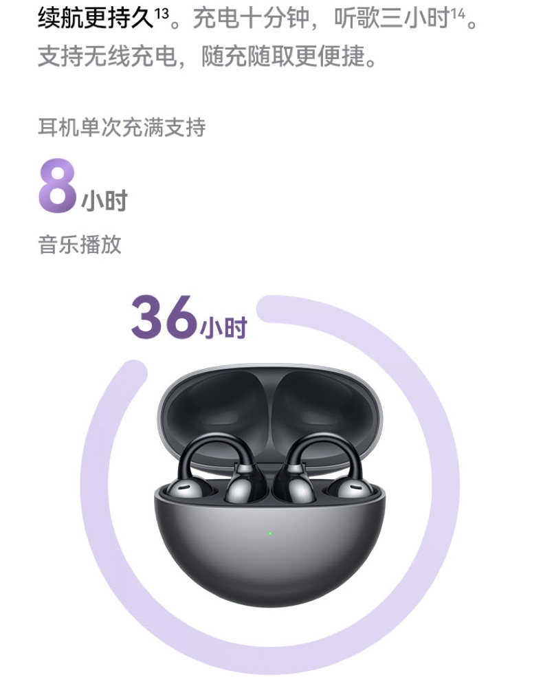 【宸音双11】HUAWEI/华为FreeClip 2 耳夹耳机开放式蓝牙无线耳机全新C型桥插图17