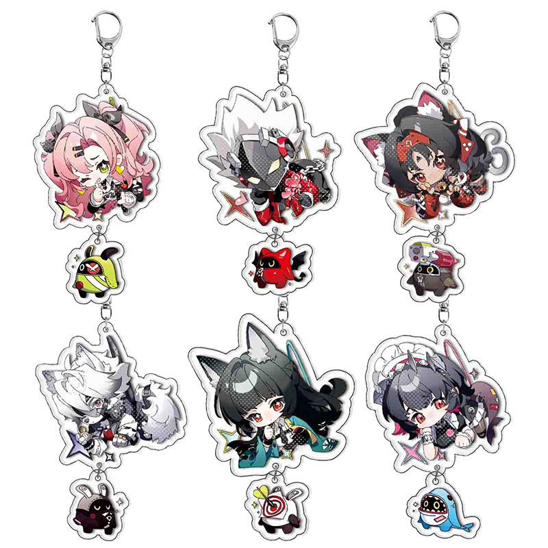 Hoshimiya Yuta Fan-Made Interlayer Keychain Billy Ellie Nicole Laikahn Merchandise Game Pendant Anime Gift