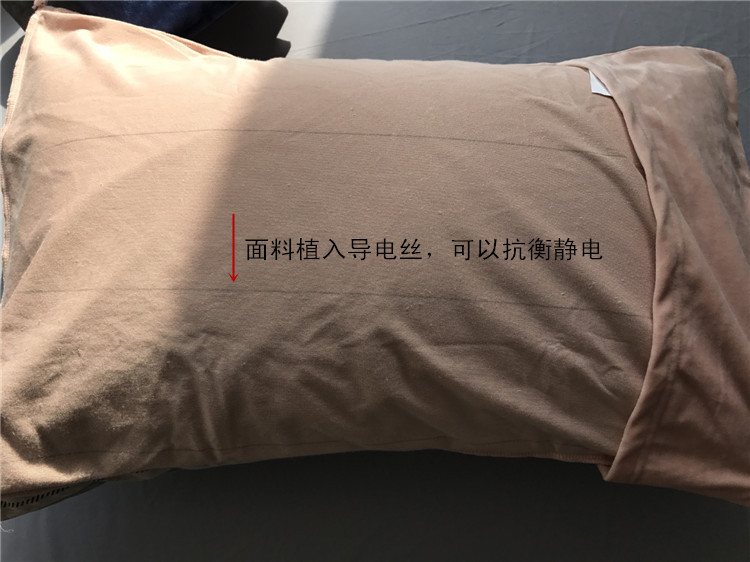 Không in vỏ gối bằng vải nhung dày chà nhám gối flannel một cặp 48 * 74 tai trái Vỏ gối nhung nhạt gối kymdan