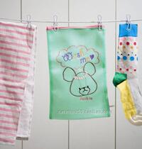 Japanese cute jackie bear green laundry bag wash bag bra bag underwear bag protective mesh bag