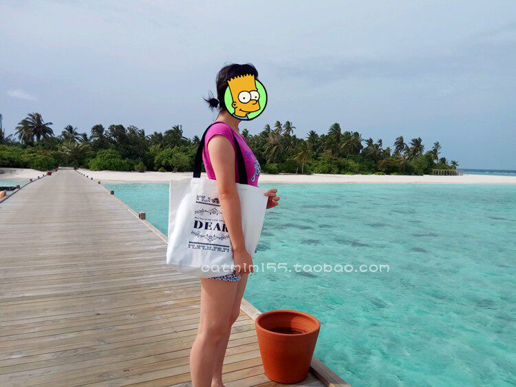 Hey Say JUMP white double-sided cotton fabric shopping bag LIVE TOUR DEAR single shoulder bag beach bag