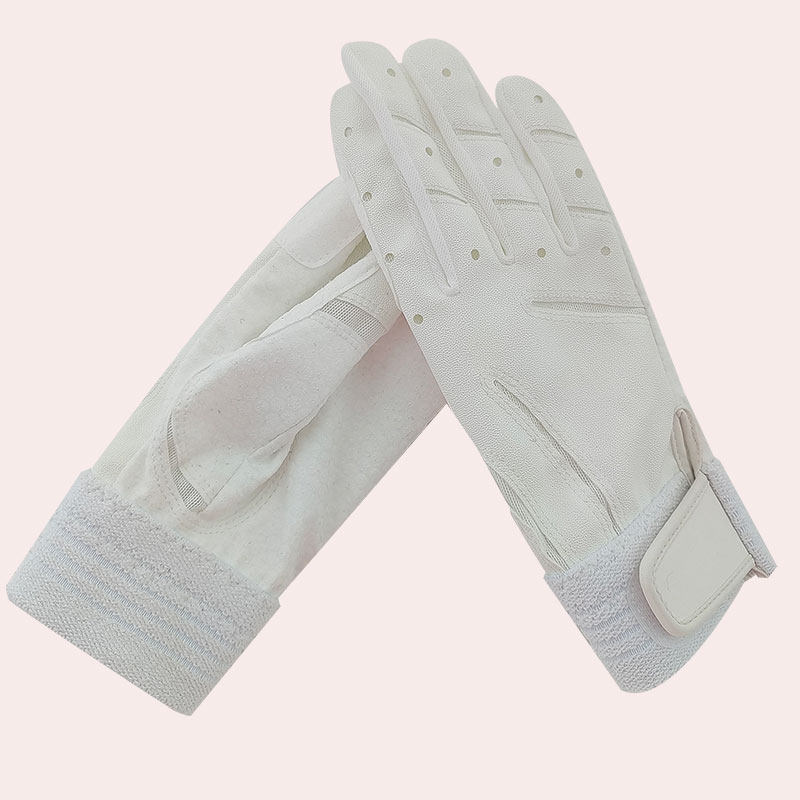 Equestrian supplies silicone breathable non-slip riding gloves black and white professional competition training gloves riding equipment