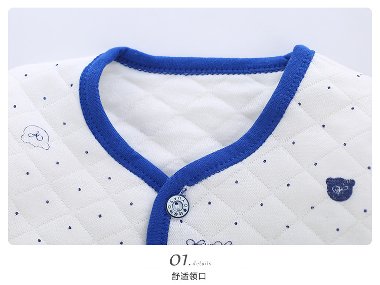 Bộ quần áo trẻ em mùa xuân và mùa thu cotton bộ quà tặng ấm áp 0-3 tháng sơ sinh cho bé sơ sinh set đồ sơ sinh cho bé gái