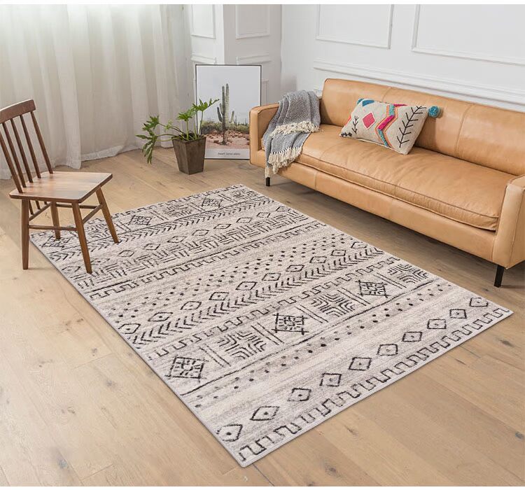 Bắc Âu Morocco Đơn giản hiện đại Nhật Bản Trung Quốc Tóm tắt Nhà thiết kế Ins Net Phòng ngủ màu đỏ Thảm phòng khách - Thảm thảm trải phòng khách
