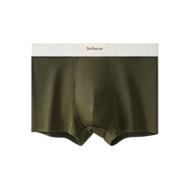 Catman Mens Underwear Threaded Cotton Boxer Briefs Mens Sports Breathable Trendy Contrast Color Boys Boxer Shorts